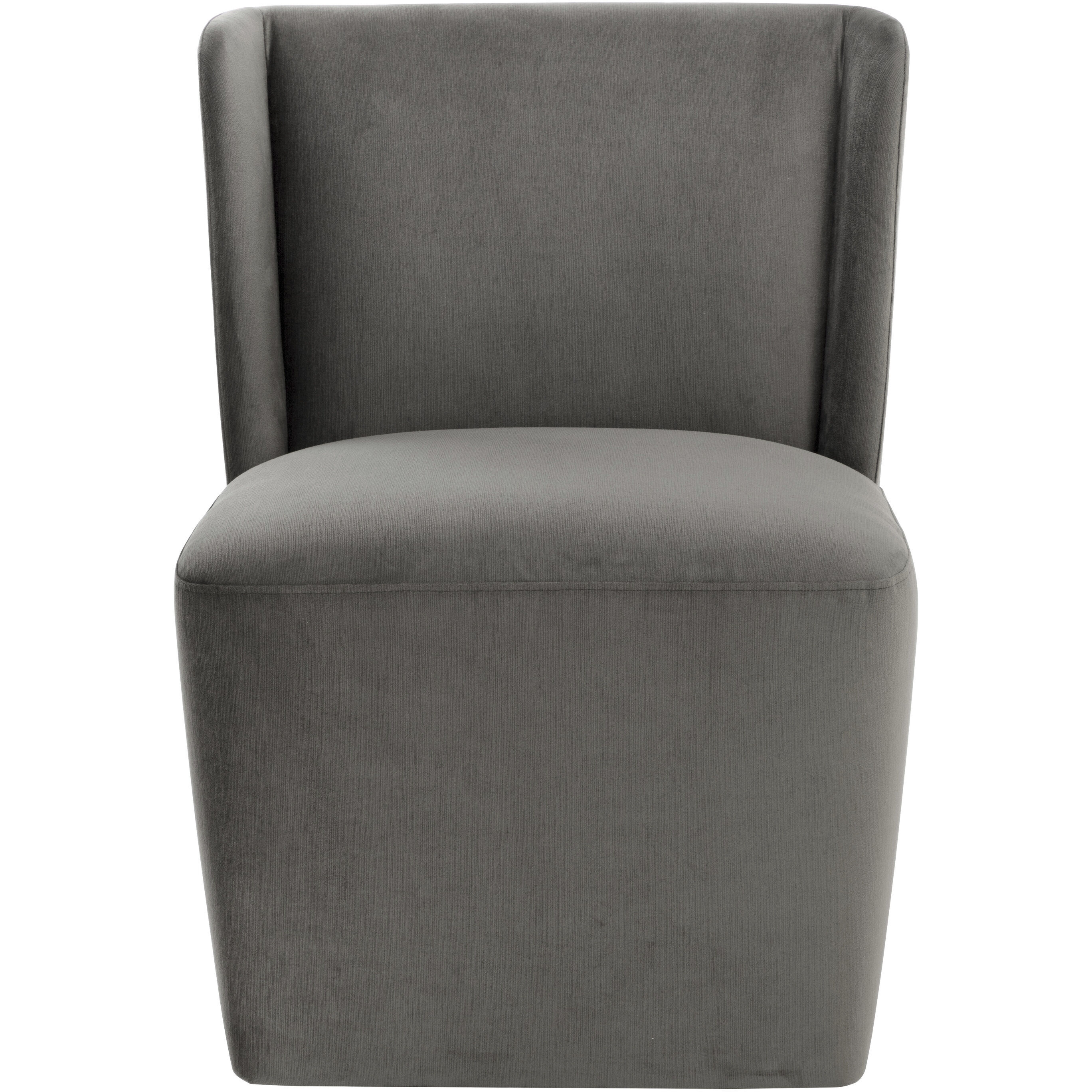 Amita Piccolo Pebble Wheeled Dining Chair, Wheeled